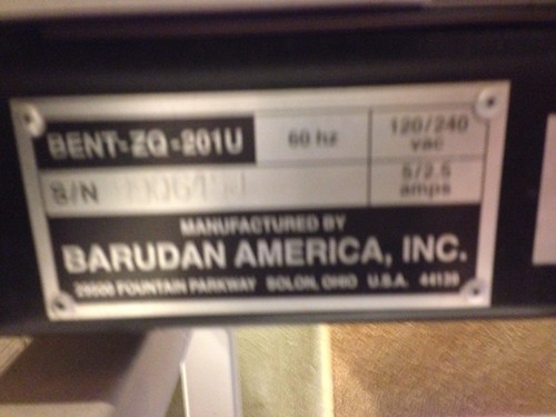 Barudan Single Head Embroidery Machine BENT-ZQ-201U