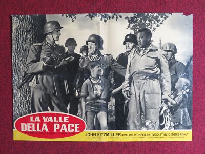 LA VALLE DELLA PACE / VALLEY OF PEACE - A  ITALIAN FOTOBUSTA POSTER 1956