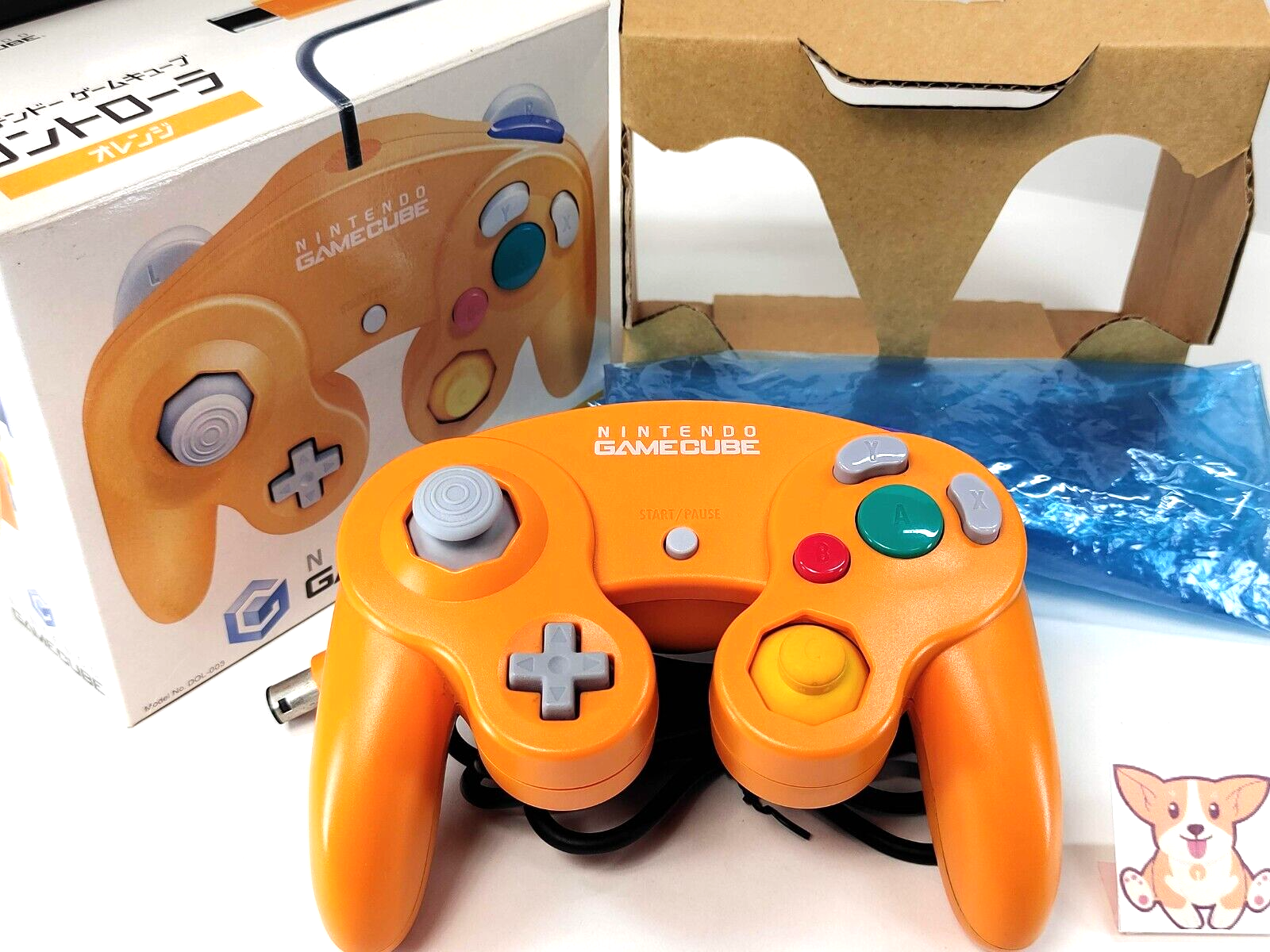 Nintendo GameCube Controller Official Orange GC Game Cube w