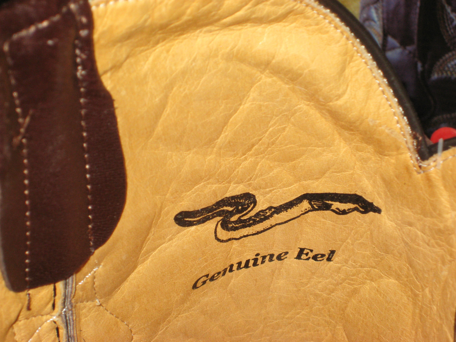 Pre-owned Los Altos Boots Los Altos Men Brown Genuine Eel Western Cowboy Boot J-toe (ee+) 990807