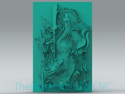 3D Model STL File for CNC Router Laser & 3D Printer Chinese Hero