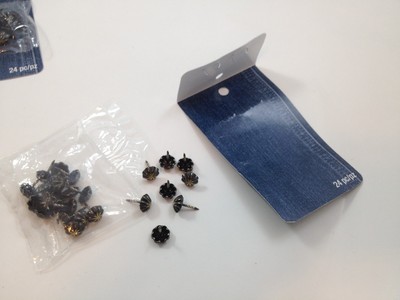 120 Furniture Tacks ~ Upholstery Tacks ~ 5 Packages of 24 Tacks