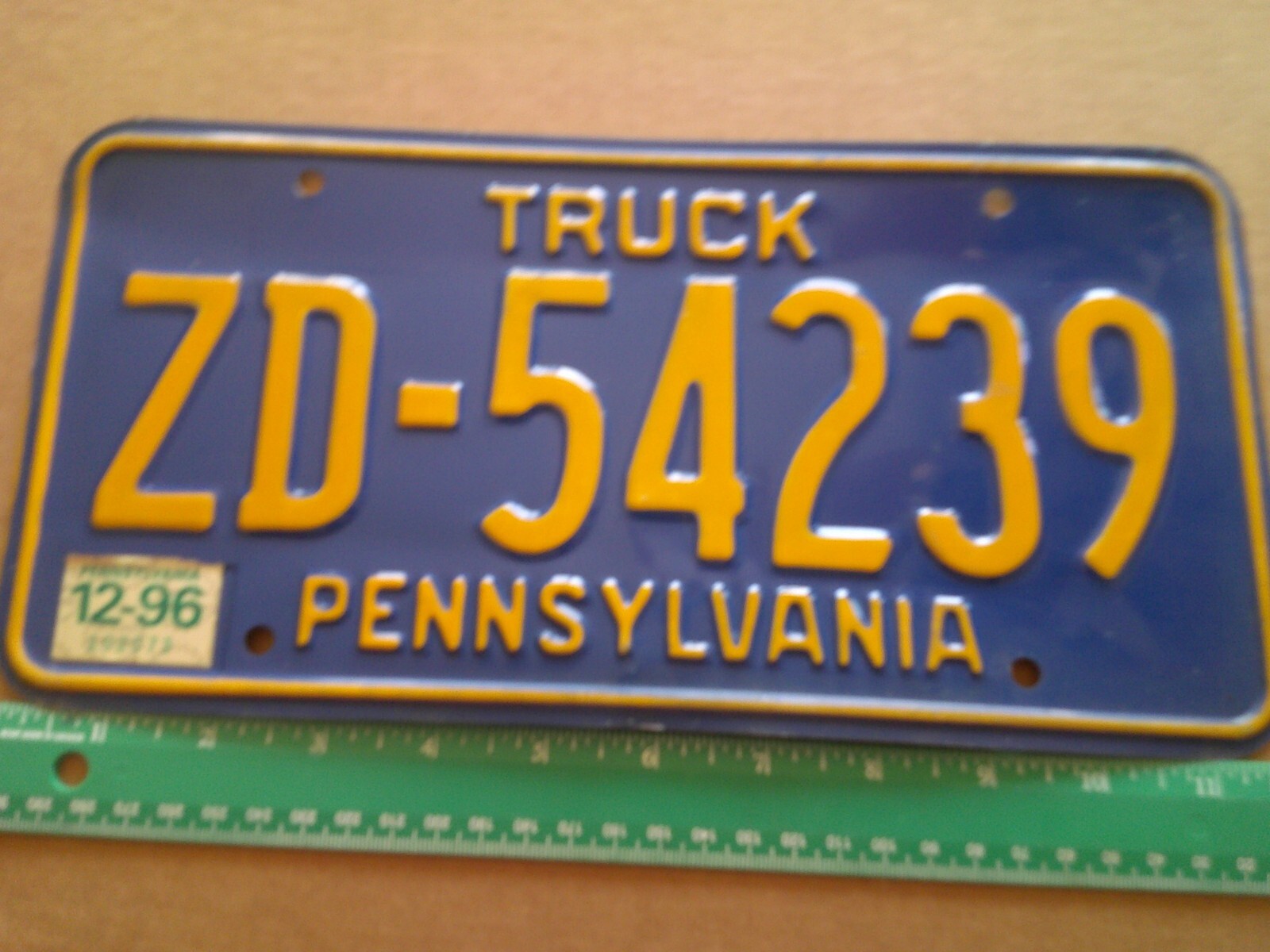 ブルーハーツ　プレート License Plate, Pennsylvania, Truck, ZD - 54239 | eBay