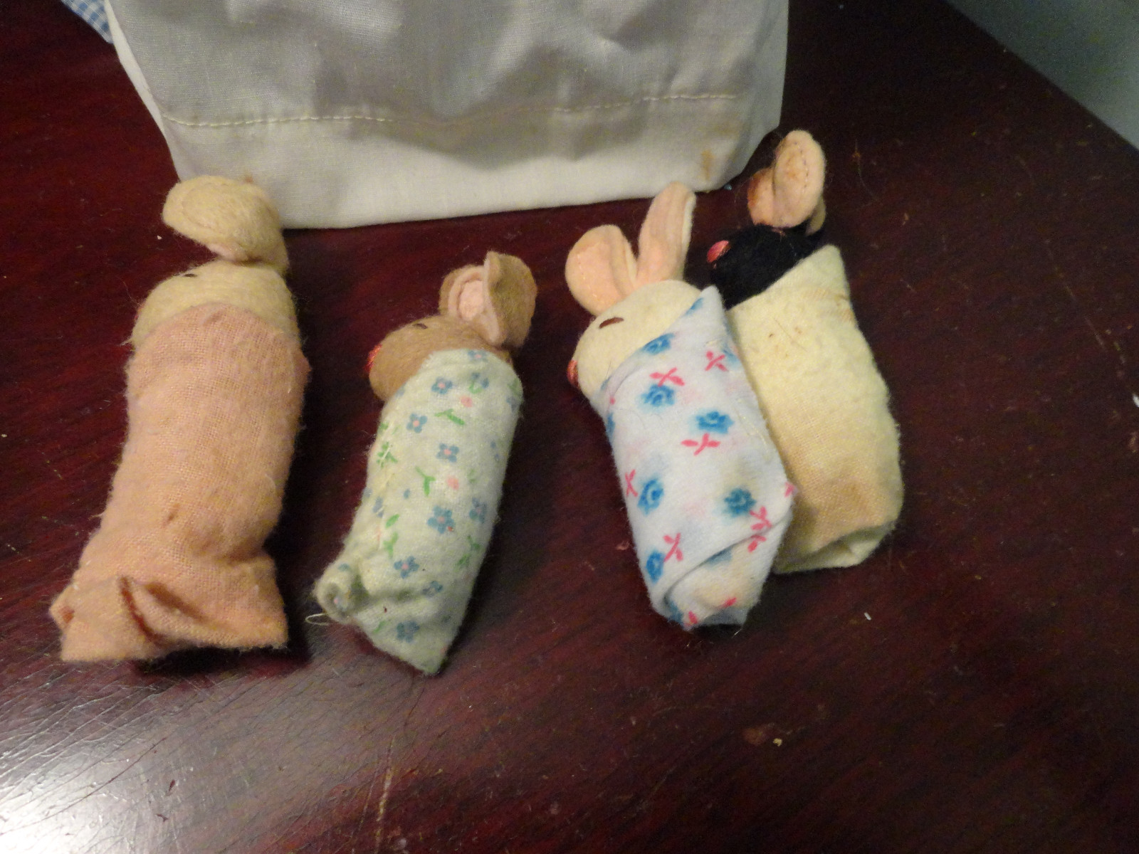 Handmade Homemade RABBIT Bunny Girl stuffed doll 14