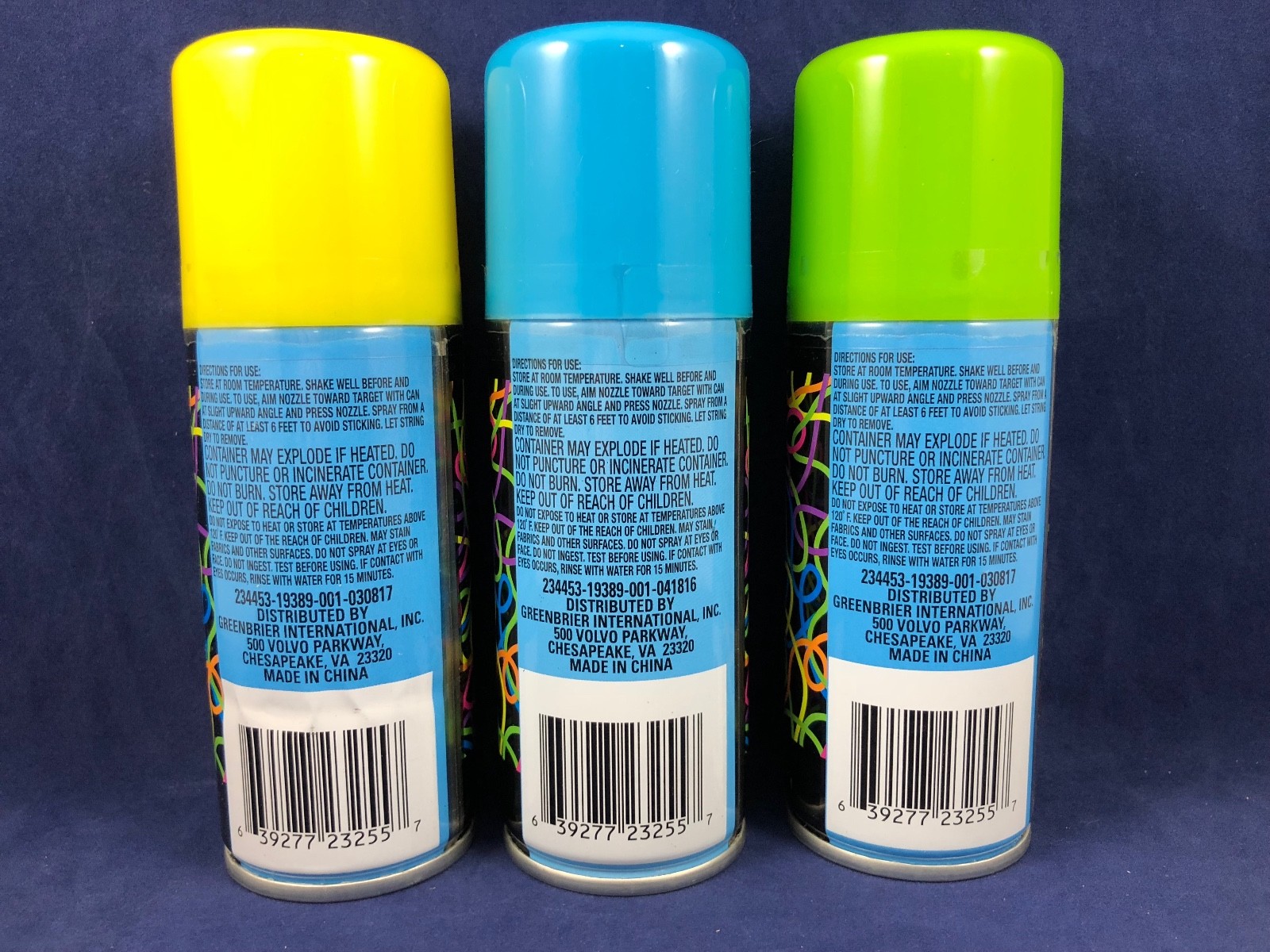 NEW! Goofy String - Spray Cans - 1.8oz each - Lot of 3