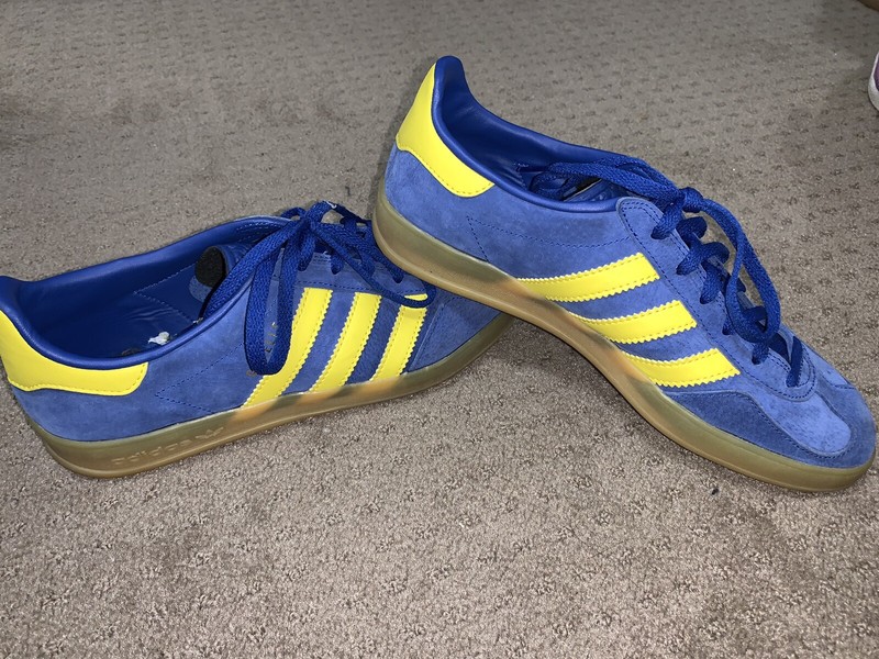 yellow adidas gazelle mens