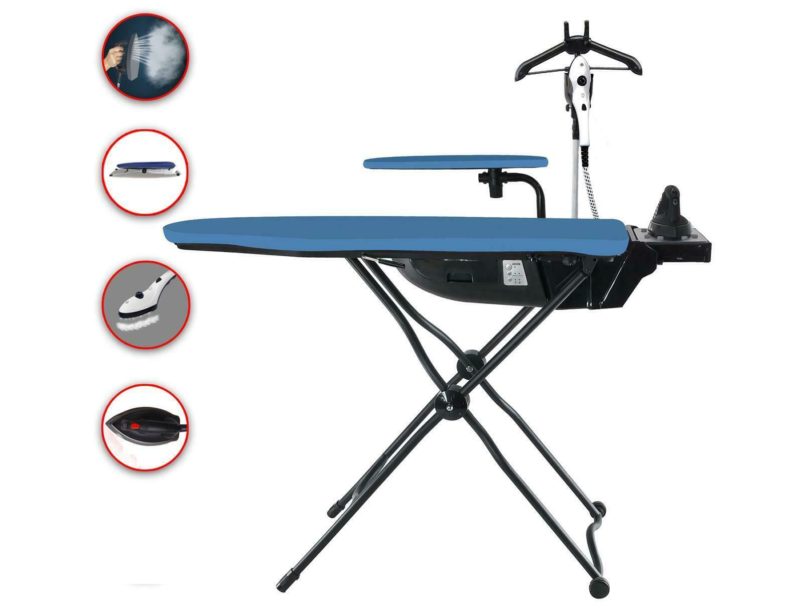 Dampfbügelstation Dampfbügeleisen XL Dampfbügelsystem Bügelkomplettsystem sw.
