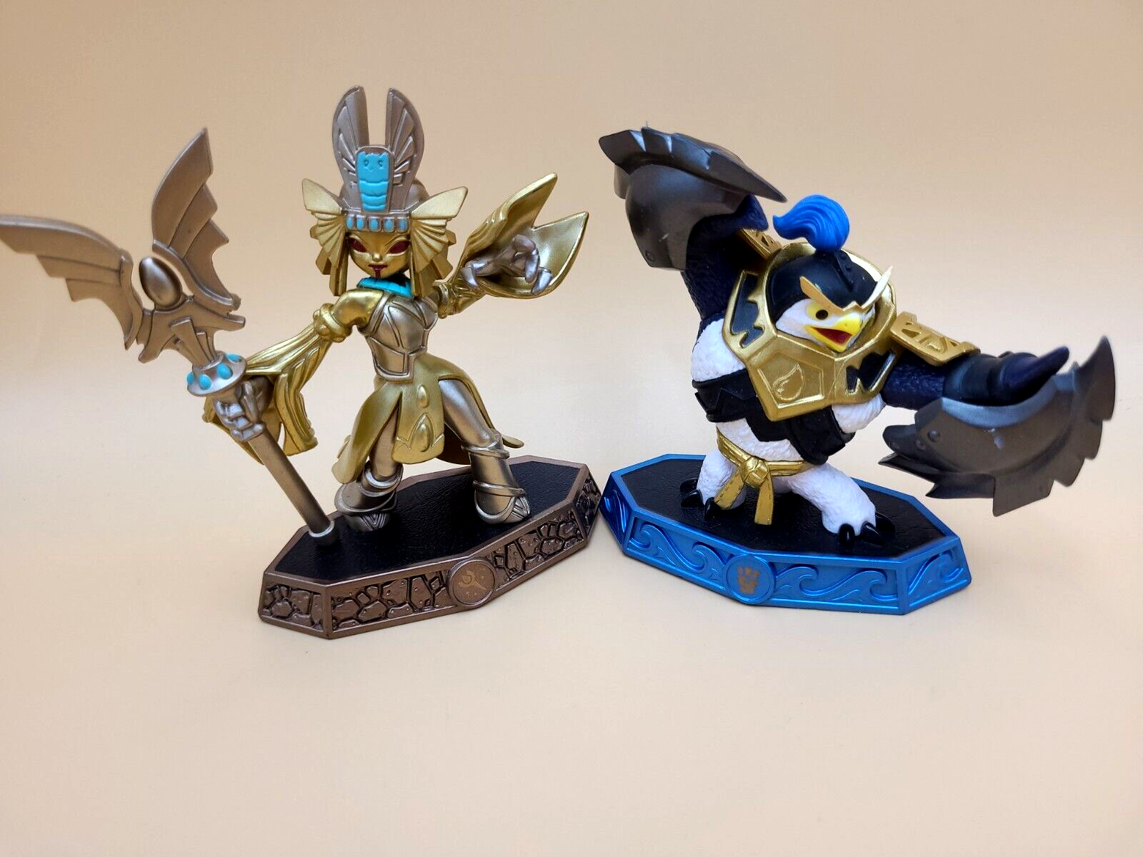 Skylanders Imaginators Lot of 2 Sensei Master Figures Golden Queen & King Pen
