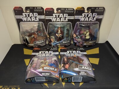 Lot Of 5: Star Wars: The Saga Collection (Episode I, II, III) 3.75'' Figures 