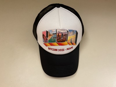 LEDN Bitcoin 2022 Miami (Crypto Currency Conference) Hat Mesh & Foam Black-White