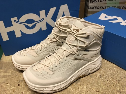 Pre-owned Hoka Ds Mens  One One Tor Ultra Hi 3 Suede And Hiking Boots Eggnog Sz 9 In Egg Nog Gum