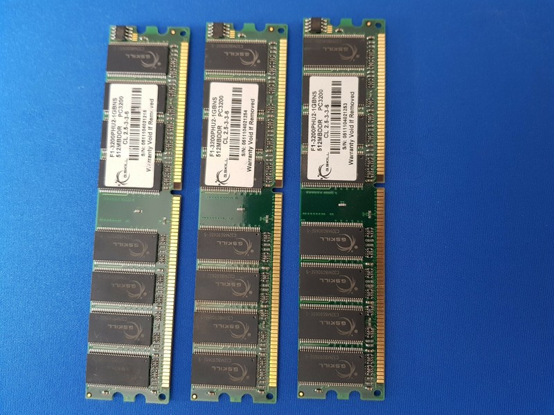 Barrette MÃ©Moire Gskill Value 512.0 Mb Memory Dimm Ddr 512 Mb / Ddr400 Ram Lotx3