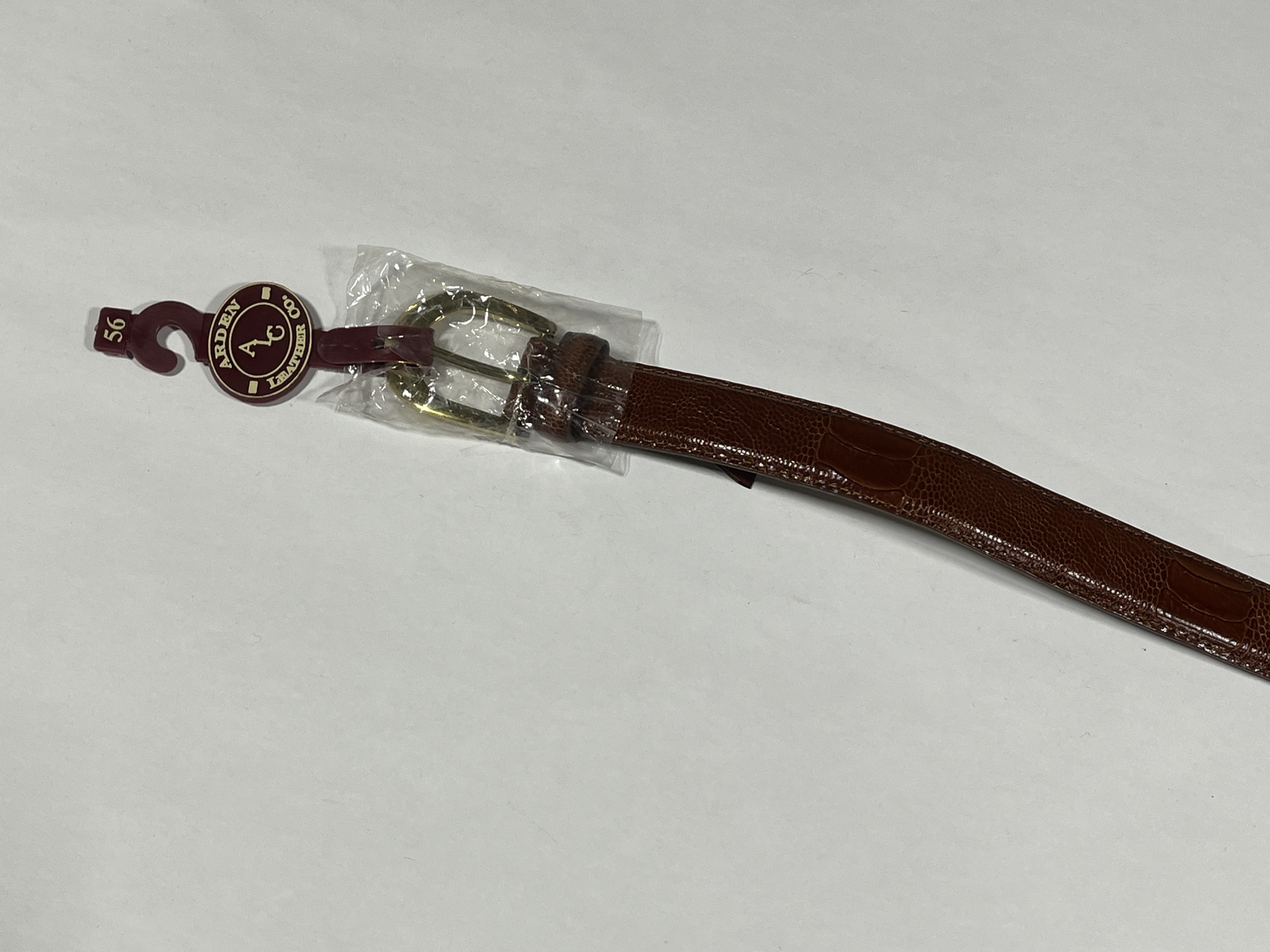 Mens Arden Leather Co Brown Belt Size 56 NEW