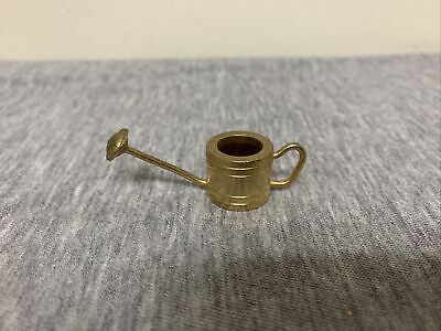 Vintage Miniature Solid Brass Dollhouse Watering Can