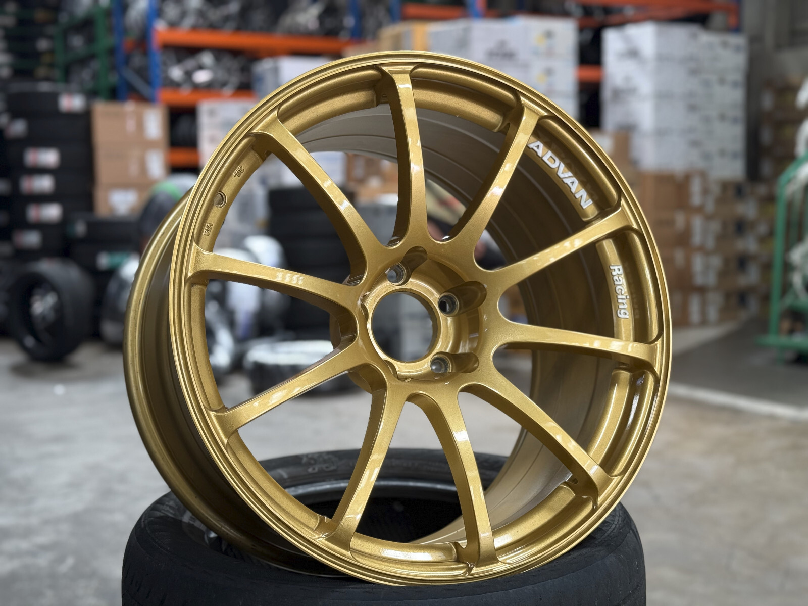 ADVAN Racing RS 19インチ 9J+38 PCD114.3 クラックあり ジャンク 2本 