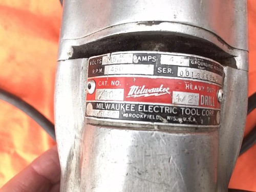 Milwaukee 1100 Heavy Duty Vintage Drill