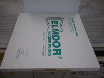 Elmdor DW24X24PC-SDL Prime Coat White Access Door w/ Frame, Screwdriver Latch