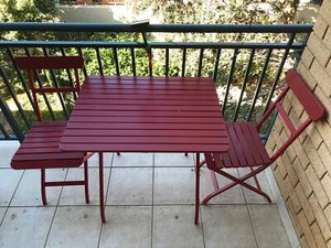 Malaro Foldable White White Table Outdoor 80x62 Cm Ikea