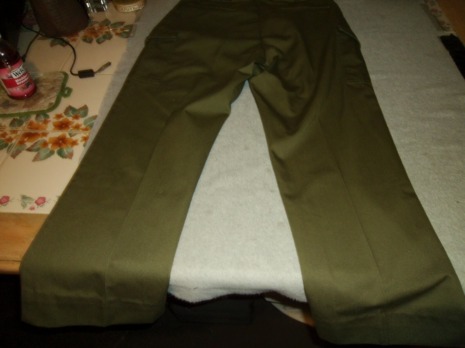 MENS BOY SCOUTS OF AMERICA PANTS 34 x 30 CLASSIC GREEN TROUSERS OFFICIAL UNIFORM