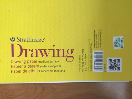 Strathmore 300 Series Drawing Paper Pad, 18x24 Inches, 70 lb, 25 Sheets