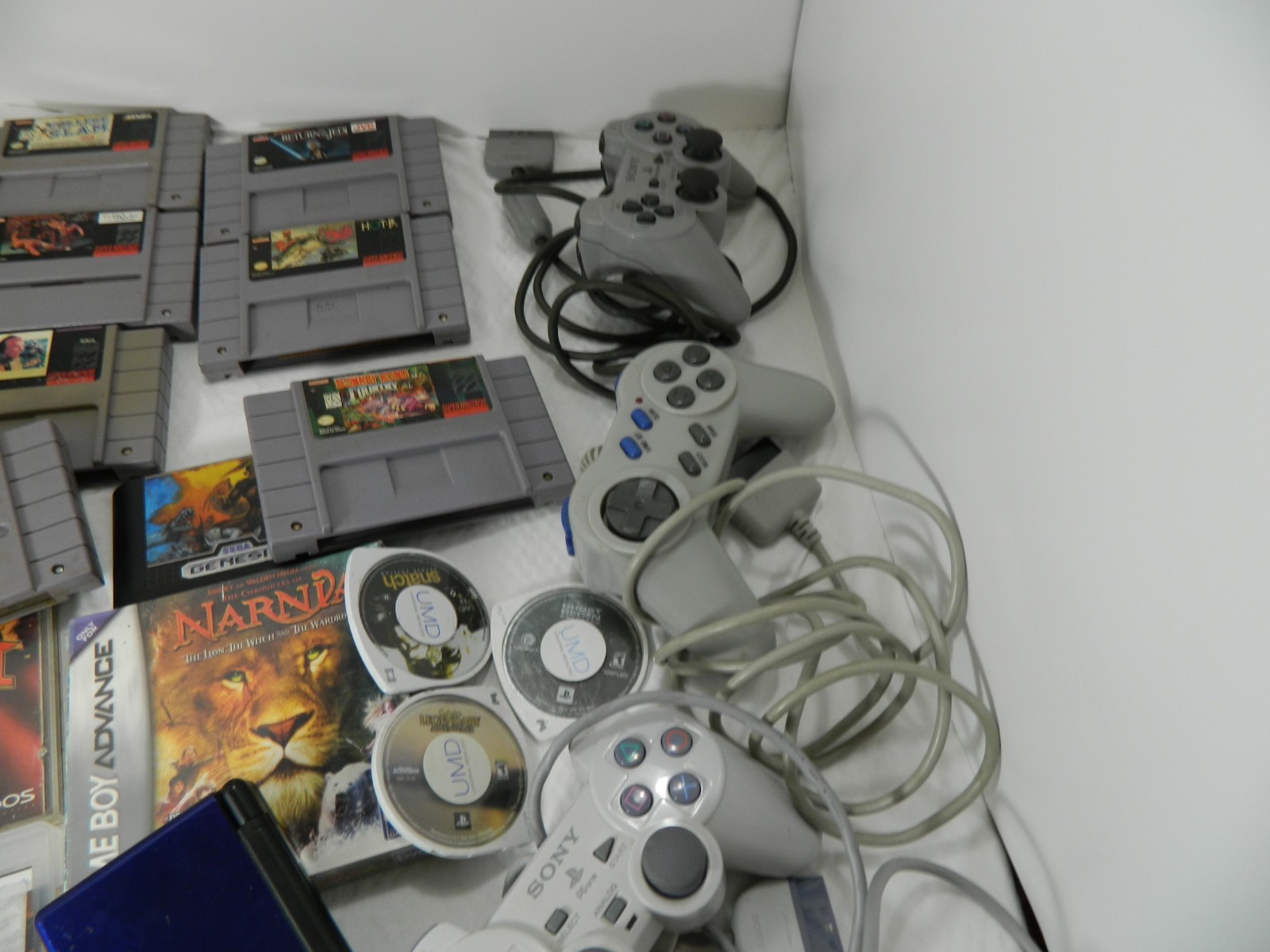 Nintendo play station psp junk drawer lot games controllers movies misc