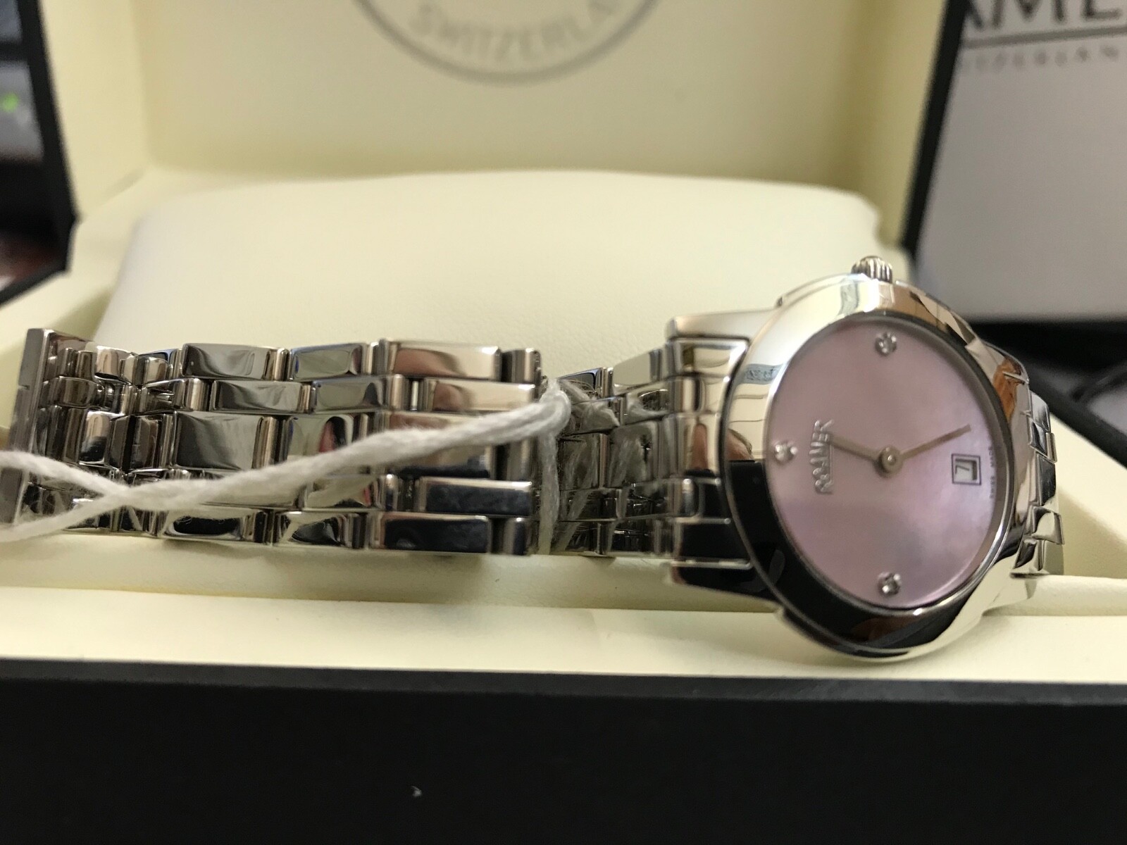 Pre-owned Roamer Ladies Watch Superslender Very Flat 5mm Swiss Made Stainless Steel 526280