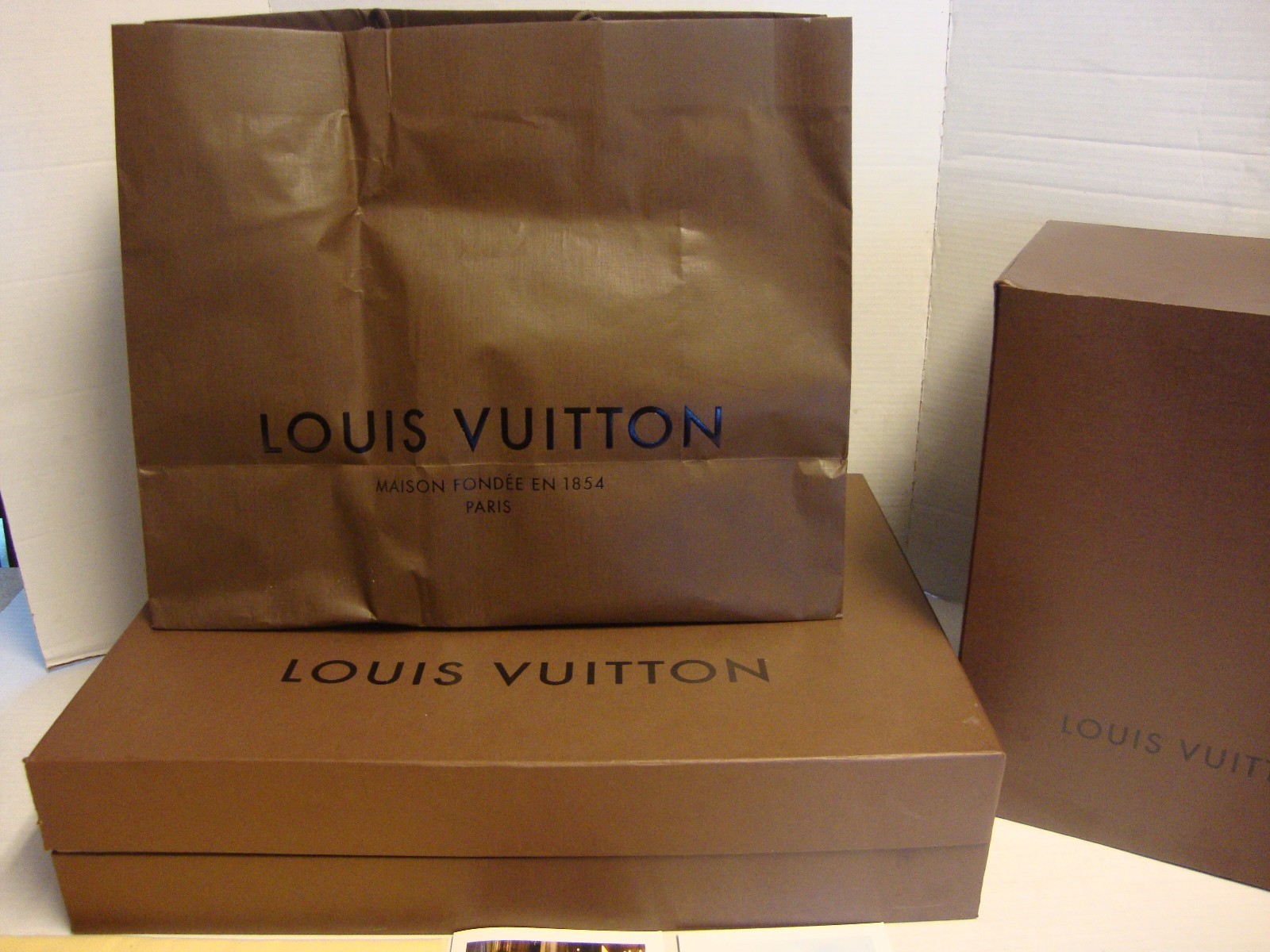 Authentic Louis Vuitton Empty Box Bag Lot w/ Dust cover