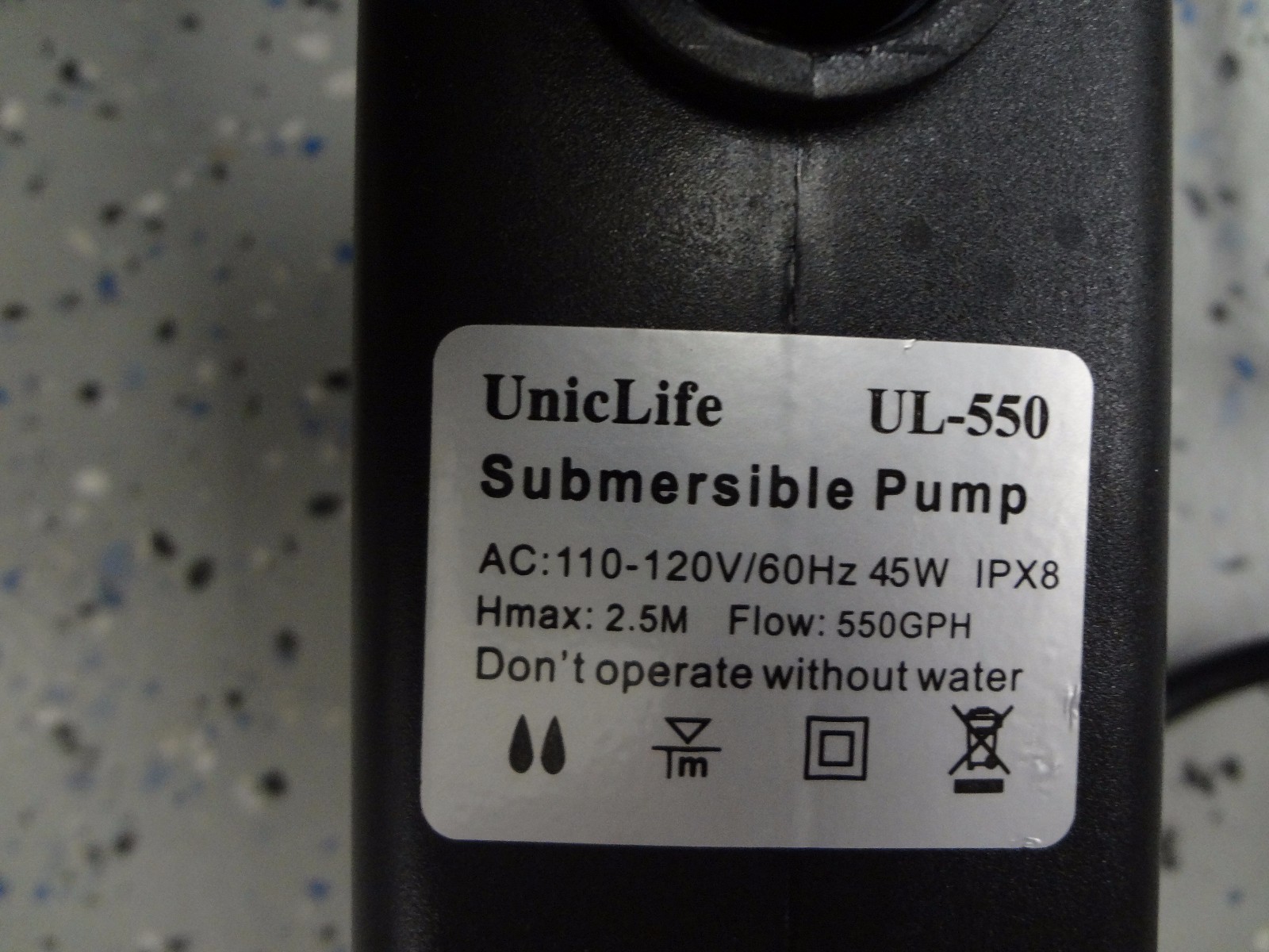 Uniclife UL550 Submersible Pump (B24)