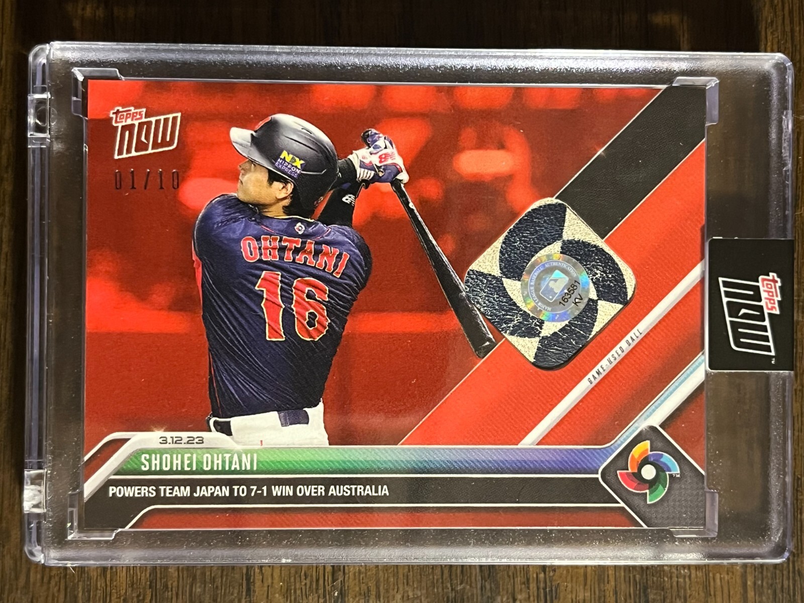 スポーツ選手 Shohei Ohtani WBC /99 Shohei Ohtani 2023 Topps Now World Baseball Classic Card