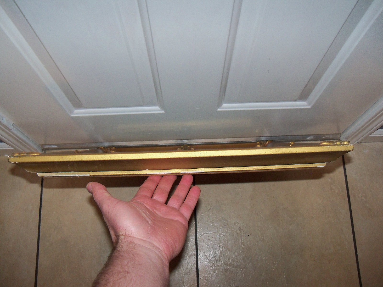 VINTAGE GOLD FRAMED PINKIE PRINTS 24 1/4 X 20 1/4