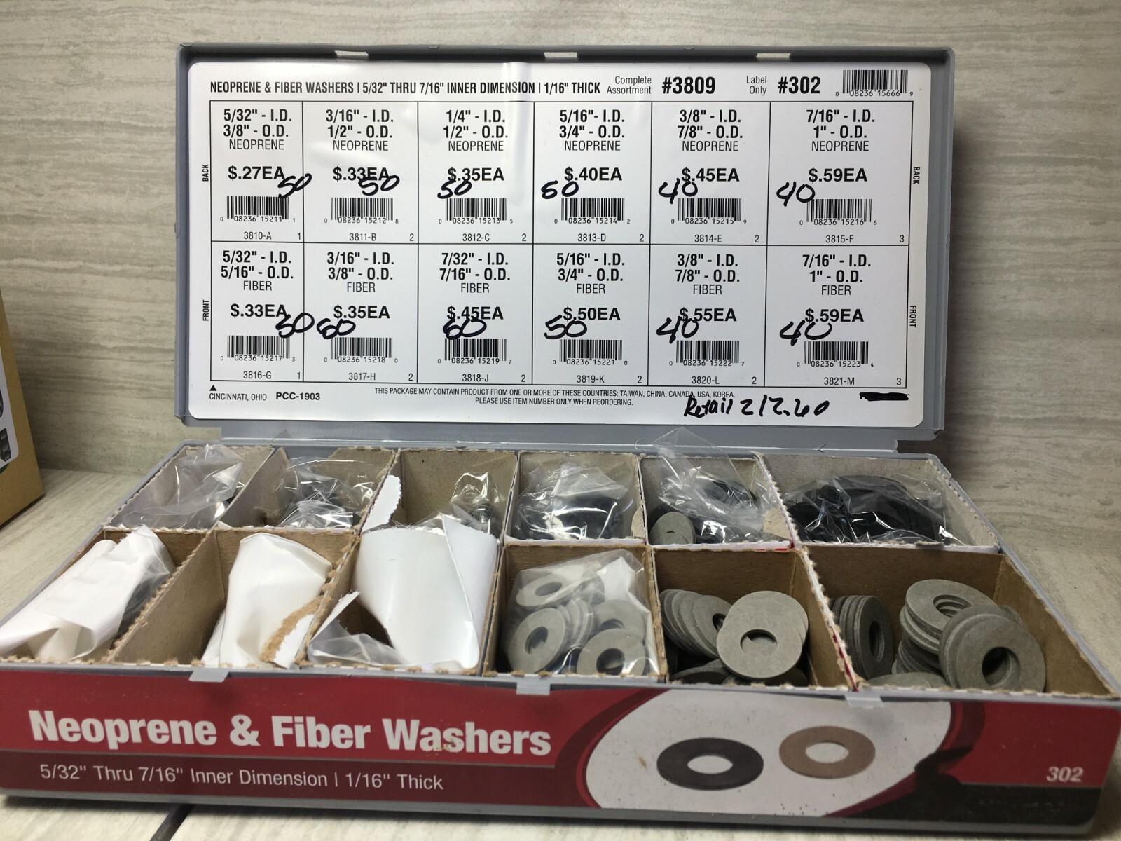 Neoprene and Fiber Washers 5/32