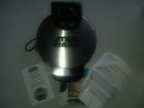 Star Wars Death Star Stainless Steel Electric Kitchen Waffle Pancake Iron Maker