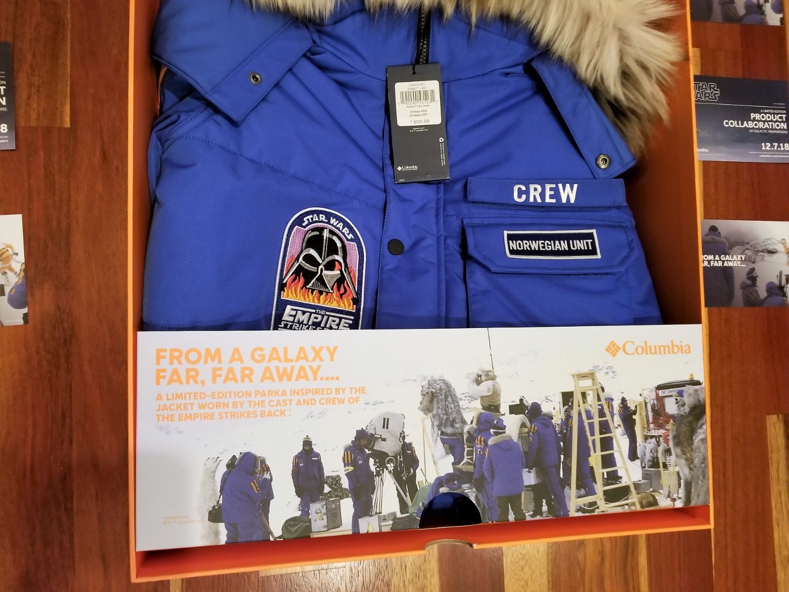 Columbia Star Wars Empire Crew Parka XXS, Kid Sized w FREE BONUS ITEMS!