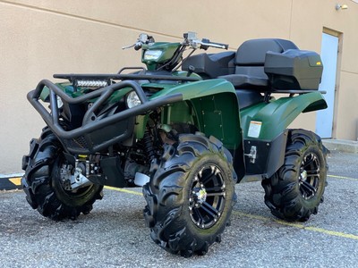 LOADED 2016 YAMAHA GRIZZLY 700 EFI,EPS,HUNTER GREEN WINCH,FRONT BUMPER,CARGO BOX