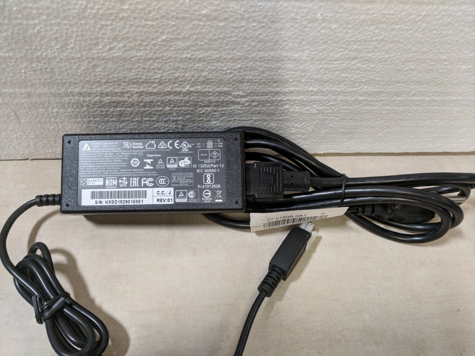 DELTA ELECTRONICS ACアダプター DPS-65VB LPS Amazon.com: 65W Delta AC Adapter DPS-65VB 12V 5.417A 5.5x2.0
