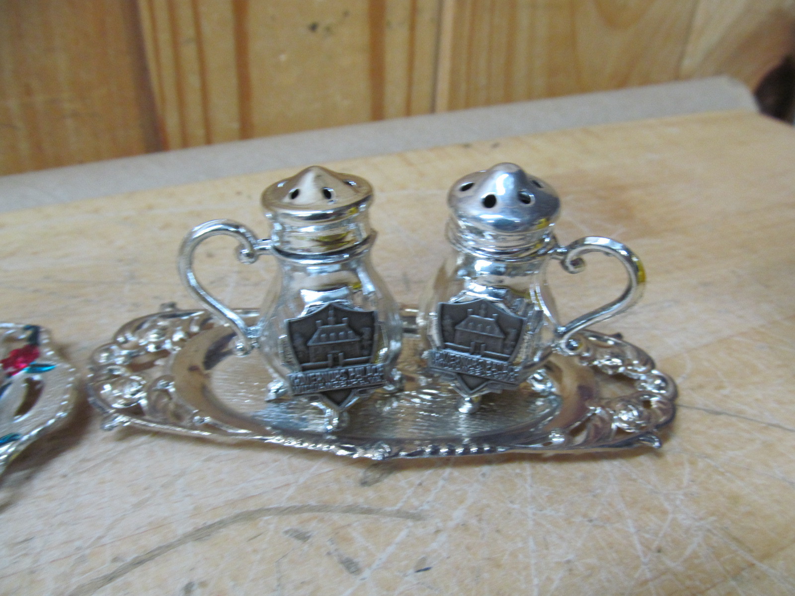 Vintage Souvenir Salt + Pepper Shaker Lot – New York Empire State Building Etc