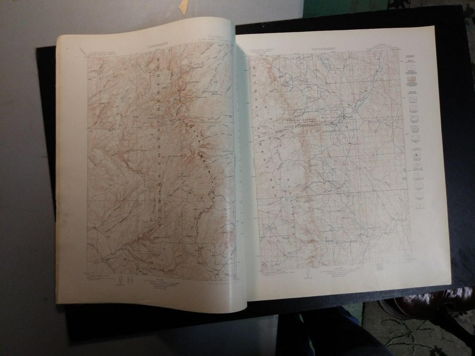 1906- Geologic Atlas-Cloud Peak- Fort McKinney,Wyoming. U.S Geological Survey