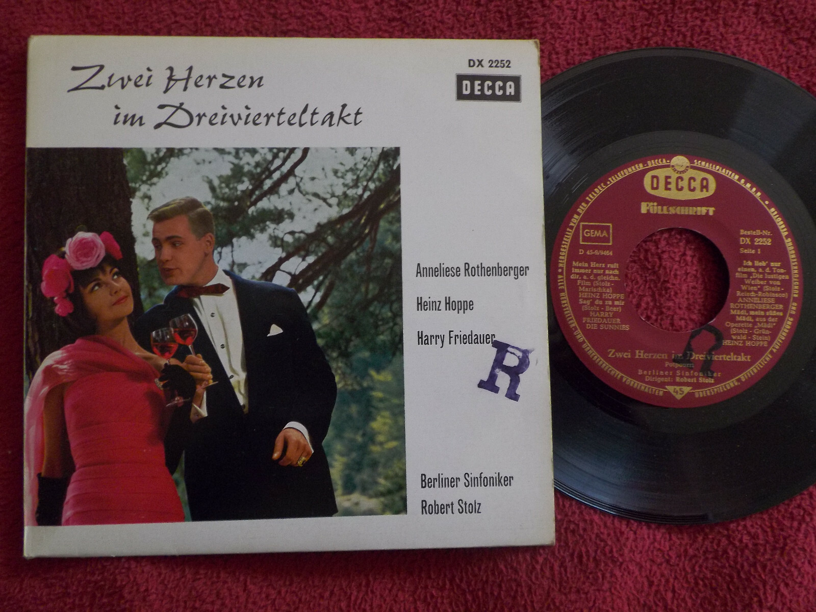 Zwei Herzen im Dreivierteltakt Potpourri – A. Rothenberger, H. Hoppe & H. Friedauer | Decca