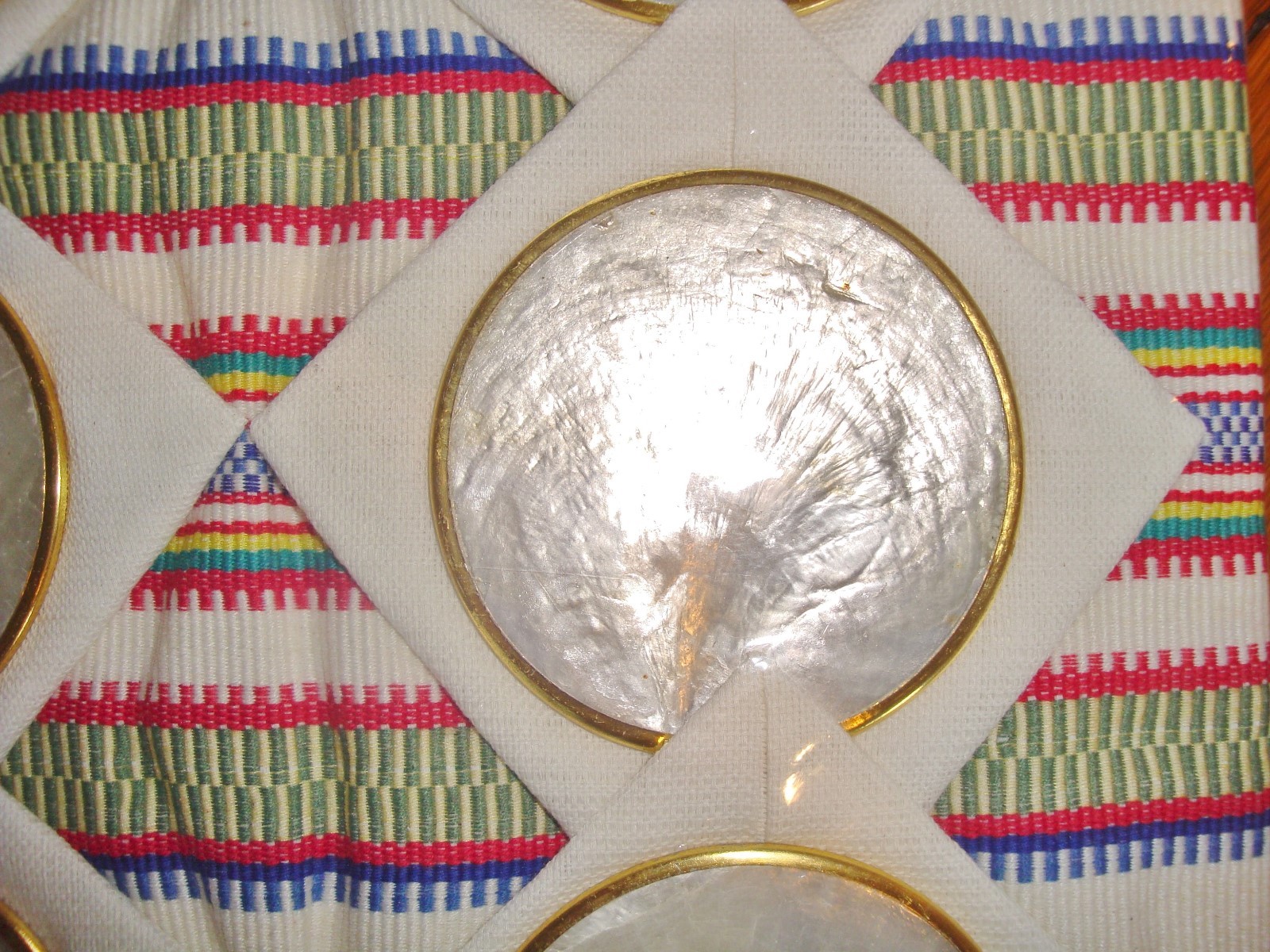 New Vintage Abaloney Coasters napkins & Placemat Set