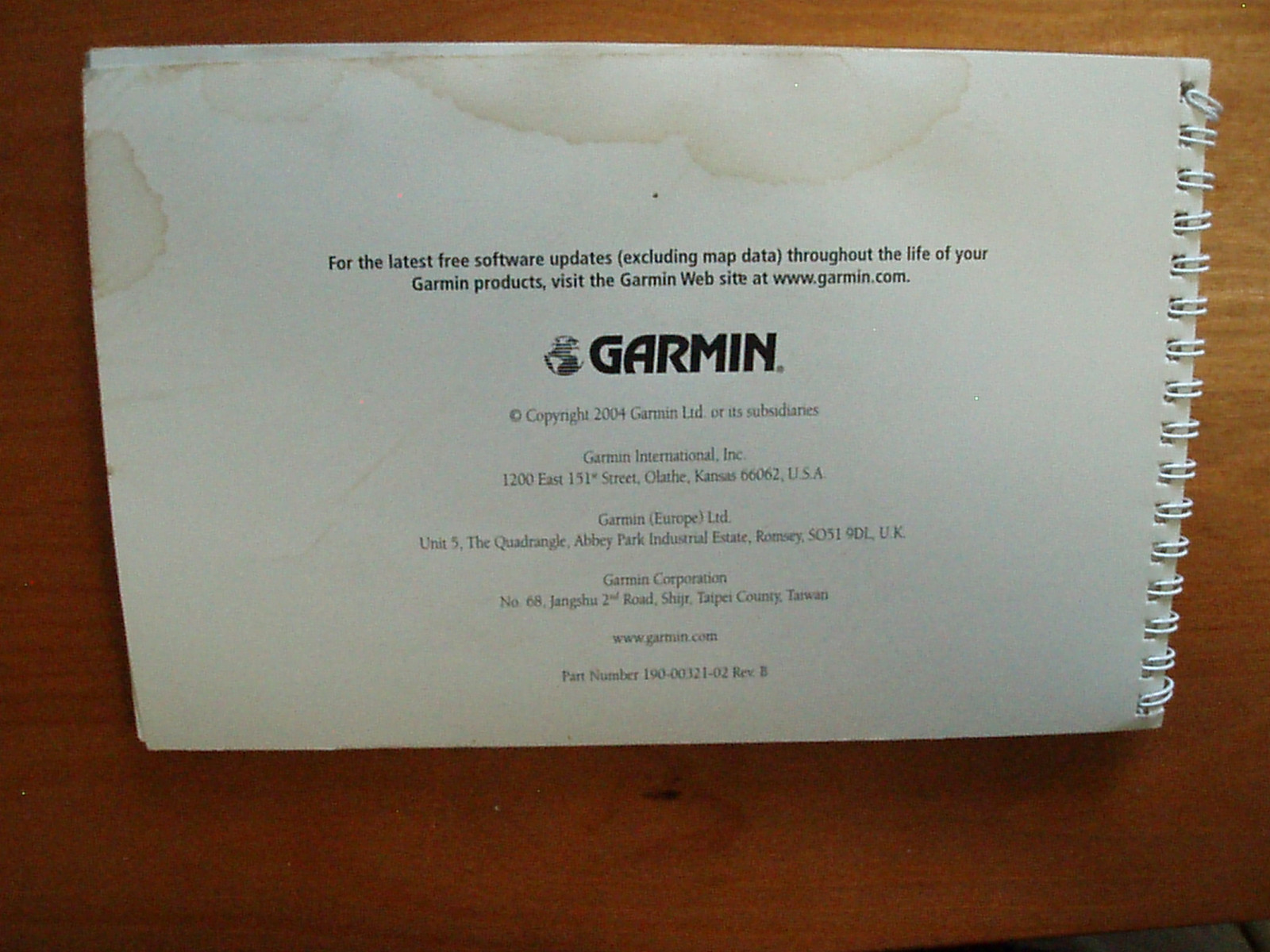 GARMIN 178 178C Owners Manual plus Quick Reference Guide.