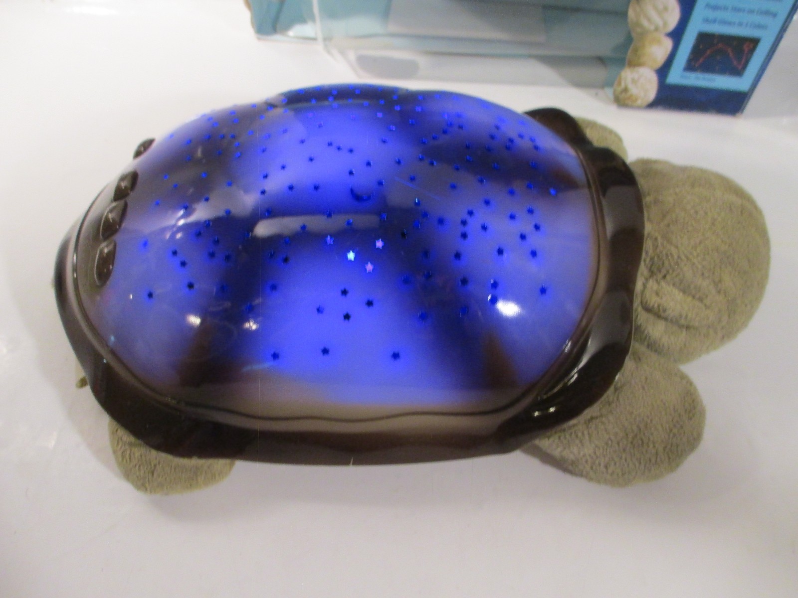 CLOUD B TWILIGHT TURTLE CONSTELLATION PLUSH NIGHT LIGHT PROJECTOR GREEN W BOX LN