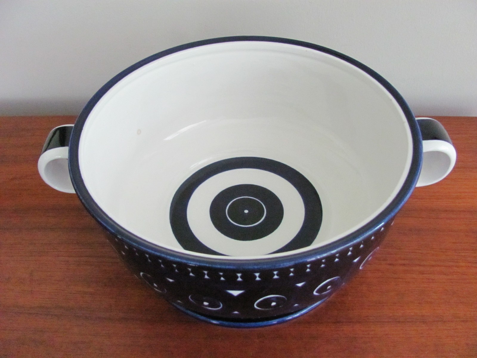 Vtg ARABIA FINLAND VALENCIA POTTERY SOUP TUREEN LID BOWL Ulla Procope Exc!