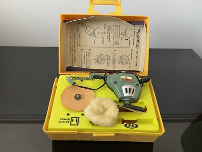 Vintage Powemite Sander With Original Case And Instructions Ideal Toys
