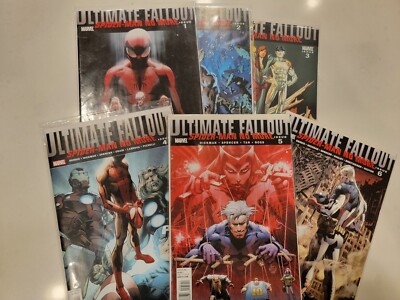 Ultimate Fallout Spider-Man 1-6 VF/NM Complete 2011 UF4 is Facsimile + Extras