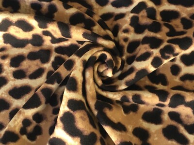 Animal Print Fabric: Leopard DTY Brushed Fabric By The Yard Free Ship & Returns