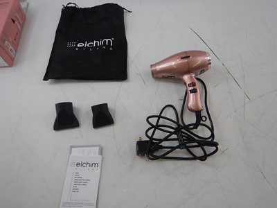 Elchim 3900 - Healthy & Light Ionic Professional Hair Dryer, RoseGold