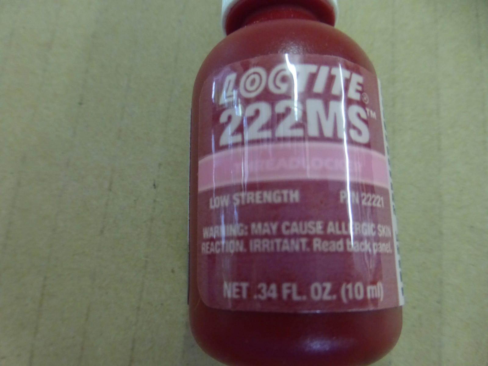 (2) NEW LOCTITE 222MS .34 FL.OZ. (10 ML) LOW STRENGTH NEW OLD STOCK EXPIRED 3/16