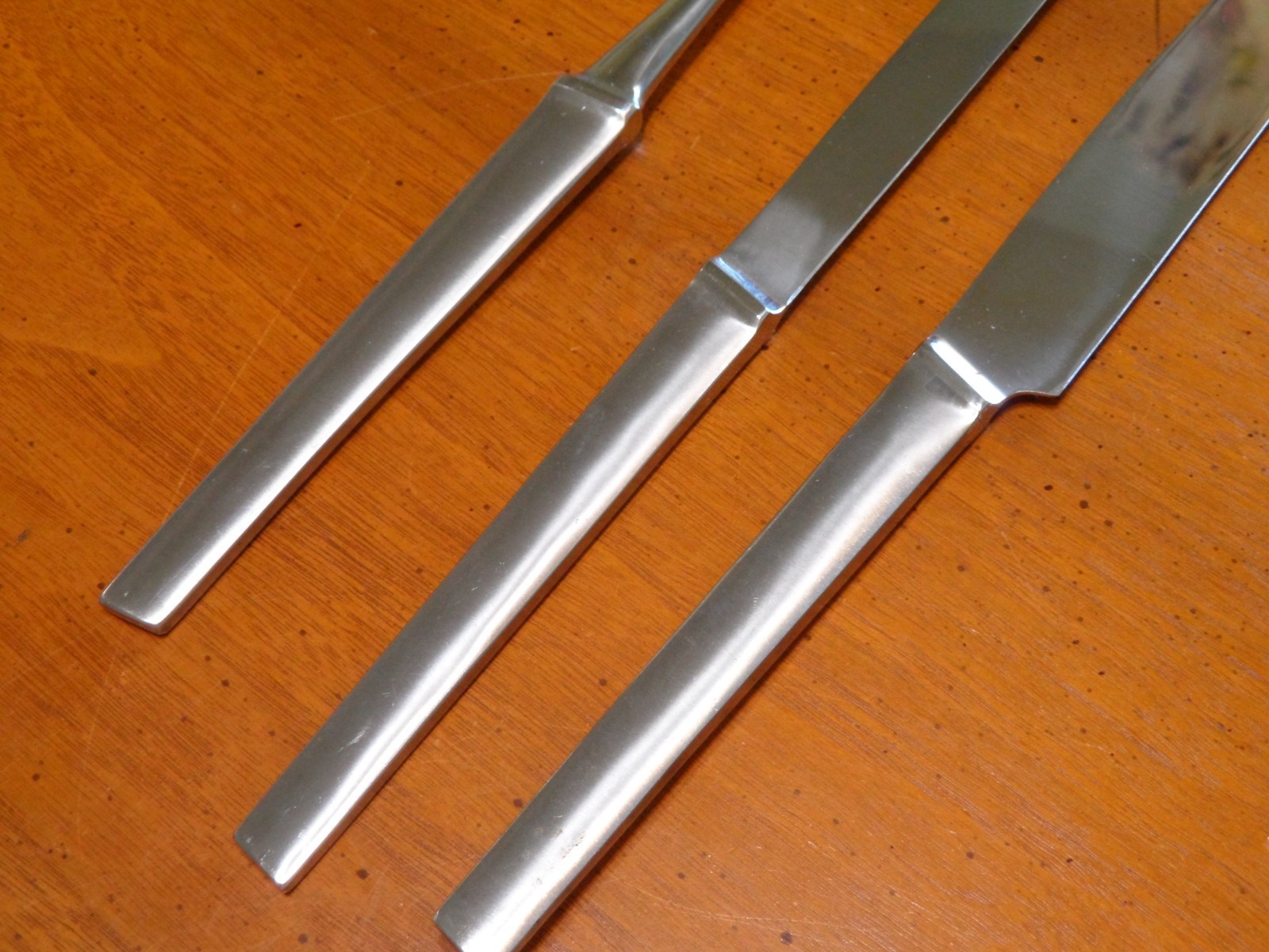 Mid Century Mod Austria 3 Piece Stainless Steel Carve Slice Serve Knife Set