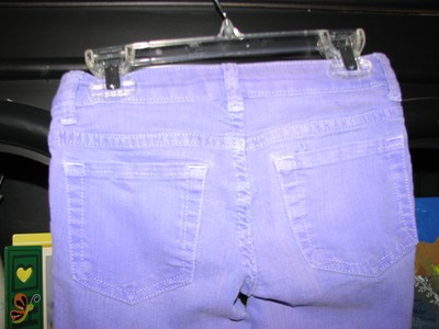 Size 7 Cherokee Super Skinny Light Purple Cool Jeans Cotton Spandex Poly Blend