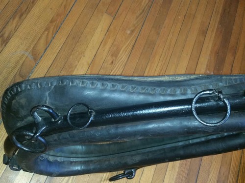 Vintage Leather Horse Collar Mirror Rustic Farm Ranch Cabin Decor Large 30”X19”